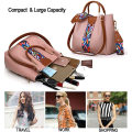 2021 Wholesale 4 Pack Women Handbag Set Soft PU Leather Top Handle Bags Set Shoulder Bags Crossbody Bag Wallet Purse